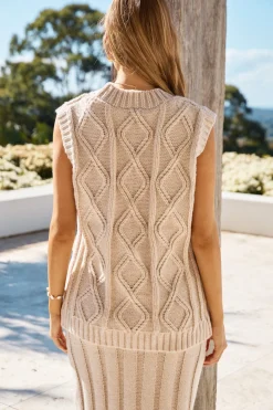 Snowing Outside Knit Set Beige