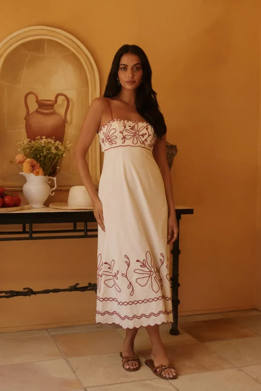 Soft Horizon Maxi Dress Beige