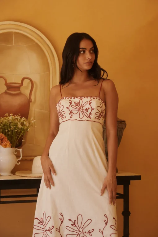 Soft Horizon Maxi Dress Beige