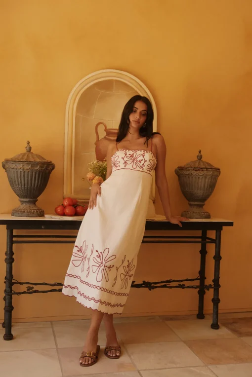 Soft Horizon Maxi Dress Beige