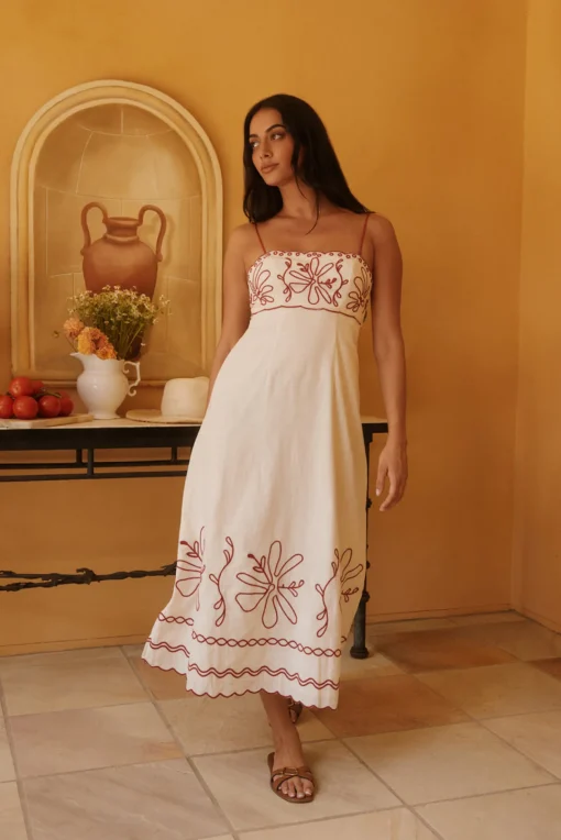 Soft Horizon Maxi Dress Beige