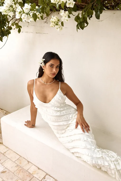Sound Of Angels Maxi Dress White