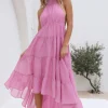 Spring Sunsets Maxi Dress Pink