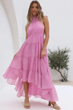 Spring Sunsets Maxi Dress Pink
