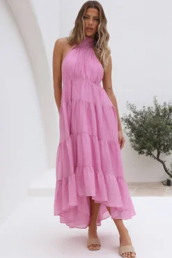 Spring Sunsets Maxi Dress Pink