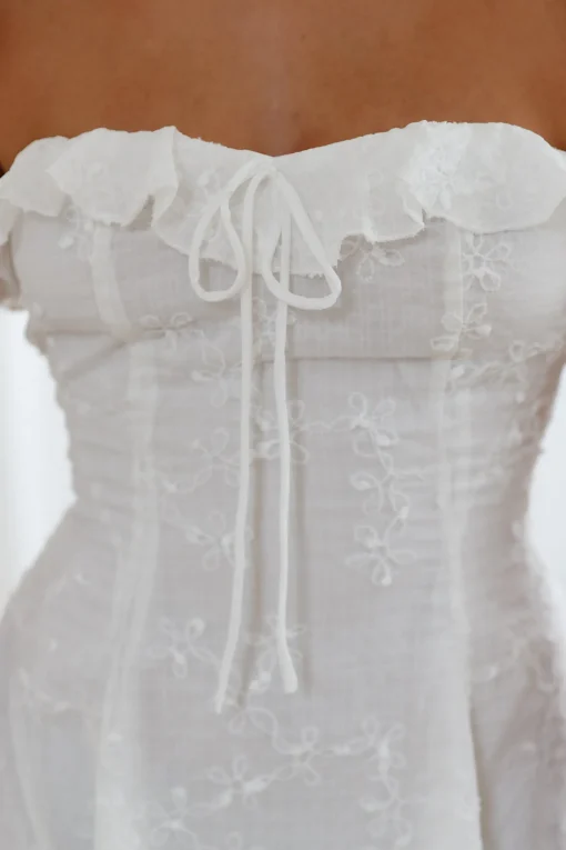 Summer Halo White Mini Dress