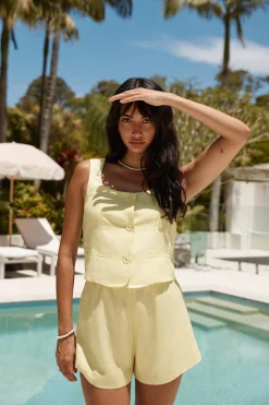 Summer Spell Crop Top Yellow