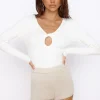 Sunlight Feels Ribbed Top White