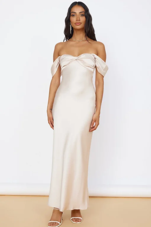 Sunny Reflections Maxi Dress Champagne
