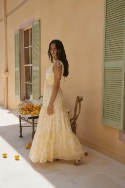 Sunny Splendour Maxi Dress Yellow