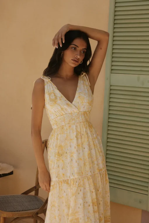 Sunny Splendour Maxi Dress Yellow