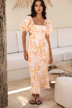 Sunrise Hue Maxi Dress Orange