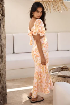 Sunrise Hue Maxi Dress Orange
