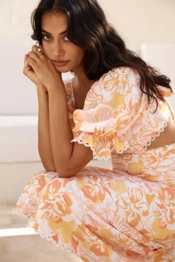 Sunrise Hue Maxi Dress Orange