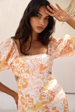 Sunrise Hue Maxi Dress Orange