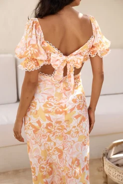 Sunrise Hue Maxi Dress Orange