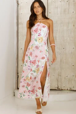 Sunset Dahlia Midi Dress Floral
