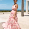 Sunset Soiree Maxi Dress Pink