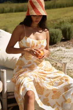 Sunset Trails Maxi Dress Yellow