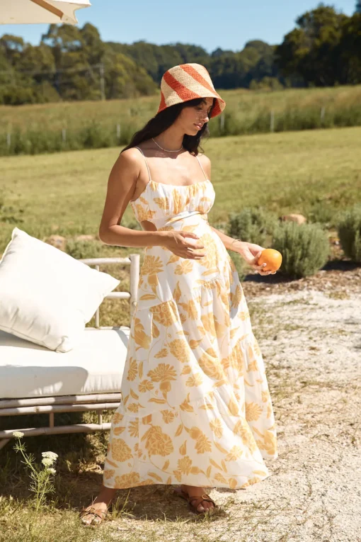 Sunset Trails Maxi Dress Yellow
