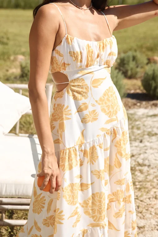 Sunset Trails Maxi Dress Yellow
