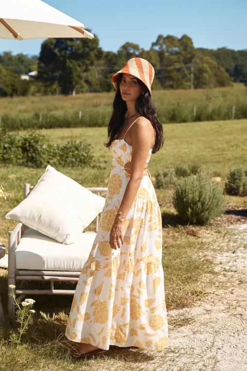 Sunset Trails Maxi Dress Yellow