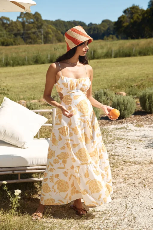 Sunset Trails Maxi Dress Yellow