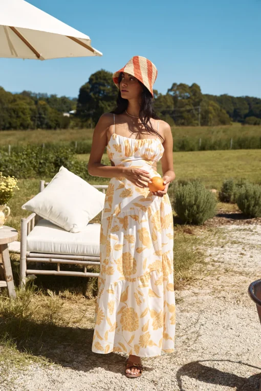 Sunset Trails Maxi Dress Yellow