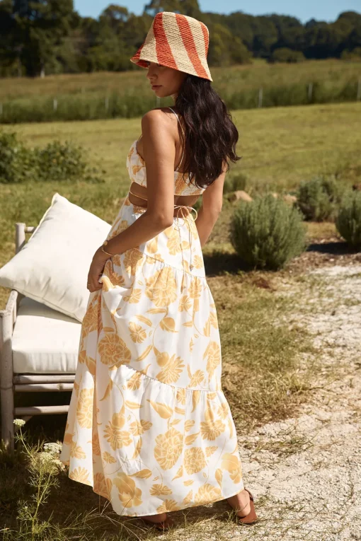 Sunset Trails Maxi Dress Yellow