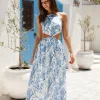 Surf Shack Maxi Dress Blue