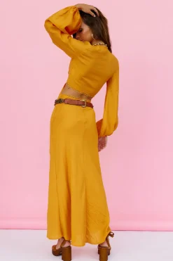 Sweet Aurelia Maxi Skirt Orange