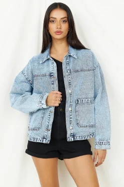 Sweet Victory Denim Jacket Blue