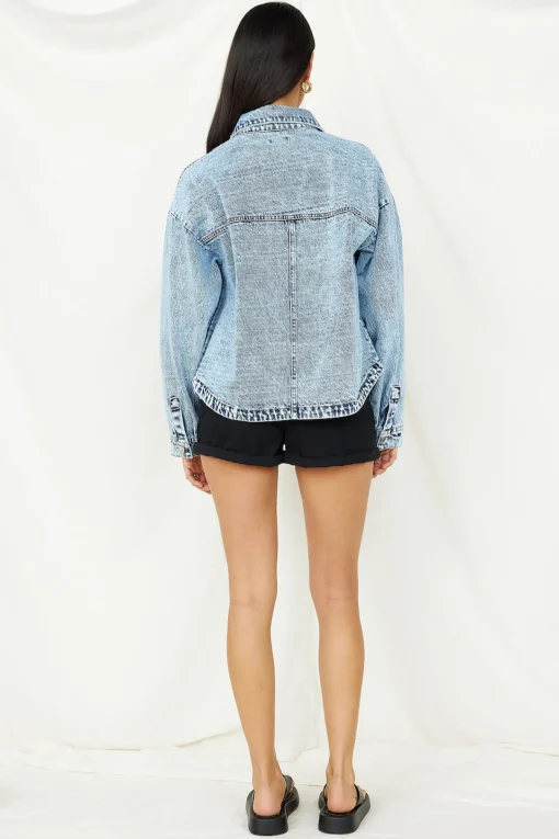 Sweet Victory Denim Jacket Blue