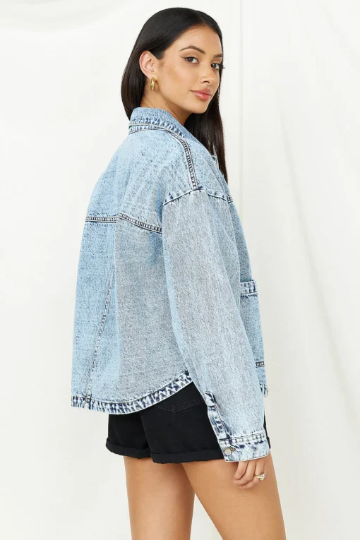 Sweet Victory Denim Jacket Blue