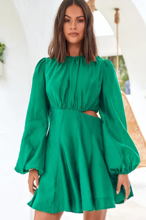 Symbols Of Nature Dress Green