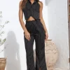 Talking Business Pants Black Stripe