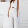 Talking Business Pants White Stripe