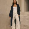 Taylah Trench Coat Denim