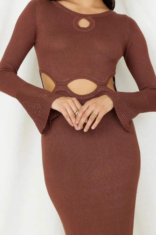The One That Got Away Maxi Dress Brown