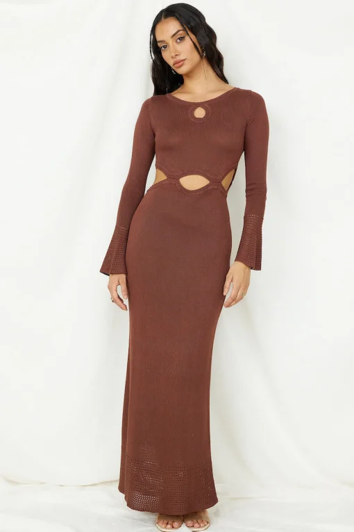 The One That Got Away Maxi Dress Brown