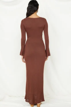 The One That Got Away Maxi Dress Brown