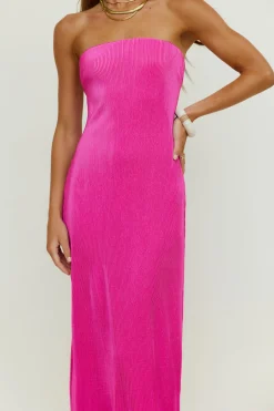 Thinking Of Dusk Maxi Dress Pink