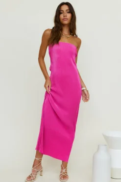 Thinking Of Dusk Maxi Dress Pink