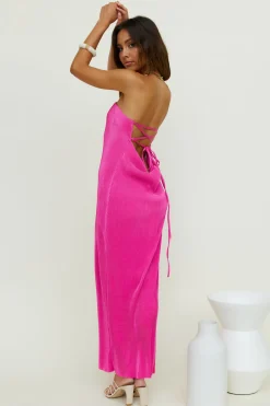 Thinking Of Dusk Maxi Dress Pink