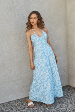Tropicana Maxi Dress Blue