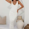 Tuning In Maxi Dress White