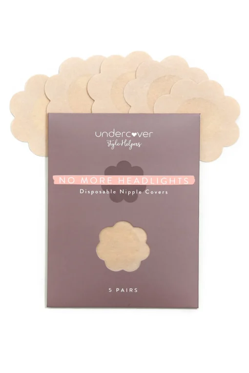 UNDERCOVER STYLE HELPERS No More Headlights Disposable Nipple Covers Nude
