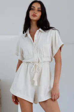 Viamo Romper Beige