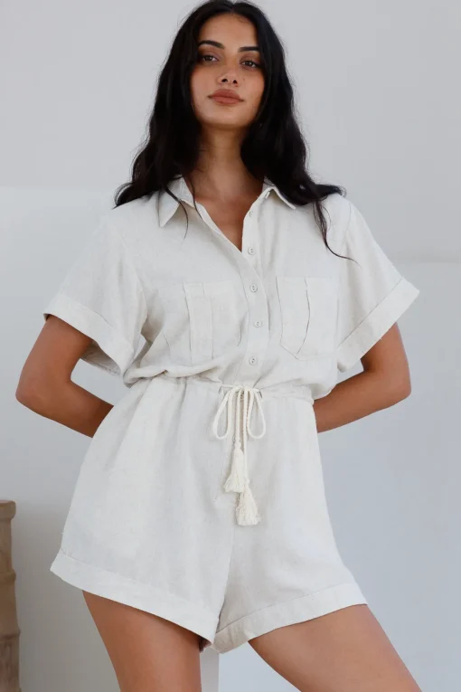 Viamo Romper Beige