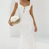 Vintage Song Midi Dress White